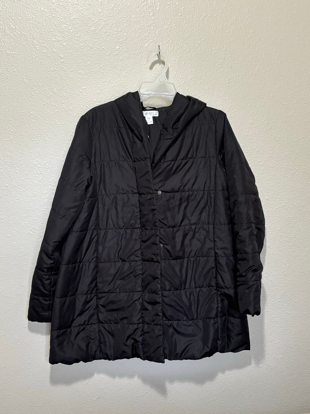 Women’s Motherhood Maternity Hooded Puffer Coat Jacket Long Hooded, size Large